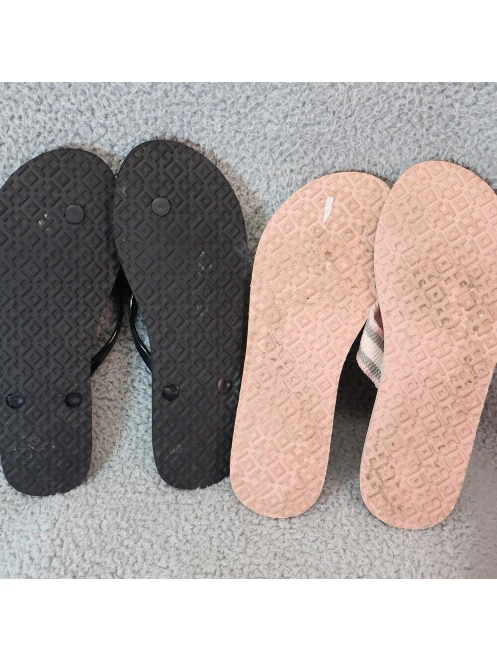 Tory Burch Flip Flops sz 7, 2 pc Lot Thong Sandals Floral